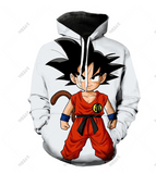 SWEAT-SHIRT A CAPUCHE IMPRIME DRAGON BALL Z