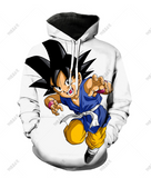 SWEAT-SHIRT A CAPUCHE IMPRIME DRAGON BALL Z