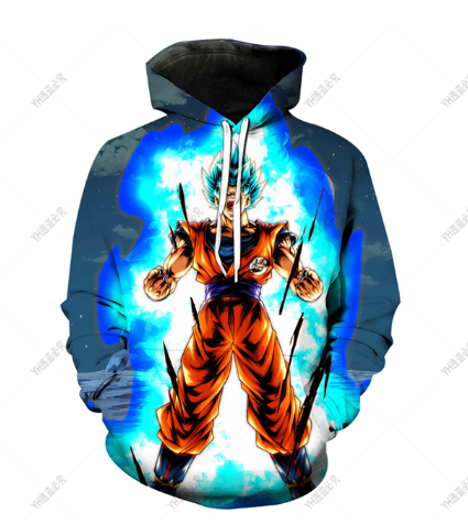 SWEAT-SHIRT A CAPUCHE IMPRIME DRAGON BALL Z