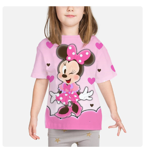 TEE-SHIRT IMRIME MICKEY POUR ENFANTS