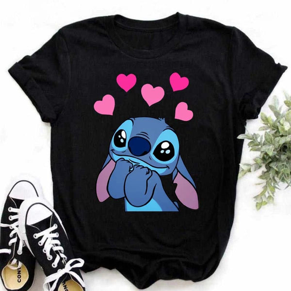 TEE SHIRT IMPRIME STITCH POUR FEMME