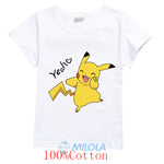 TEE-SHIRT IMPRIME POKEMON POUR ENFANTS ET ADOLESCENTS