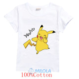 TEE-SHIRT IMPRIME POKEMON POUR ENFANTS ET ADOLESCENTS