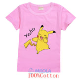 TEE-SHIRT IMPRIME POKEMON POUR ENFANTS ET ADOLESCENTS