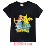 TEE-SHIRT IMPRIME POKEMON POUR ENFANTS ET ADOLESCENTS