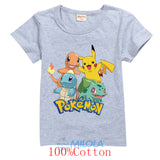 TEE-SHIRT IMPRIME POKEMON POUR ENFANTS ET ADOLESCENTS