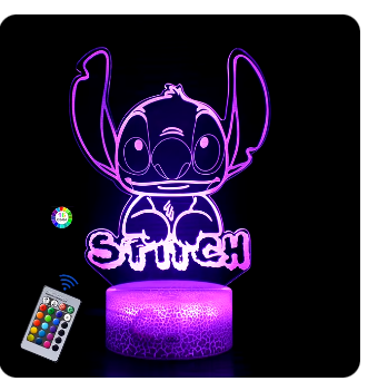 Veilleuse STITCH à led avec changements de couleurs