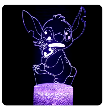 Veilleuse STITCH à led avec changements de couleurs