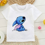 TEE-SHIRT imprimé STITCH pour enfants, collection 2023