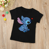 TEE-SHIRT imprimé STITCH pour enfants, collection 2023