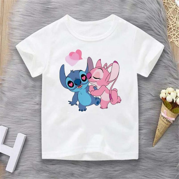 TEE-SHIRT imprimé STITCH pour enfants, collection 2023